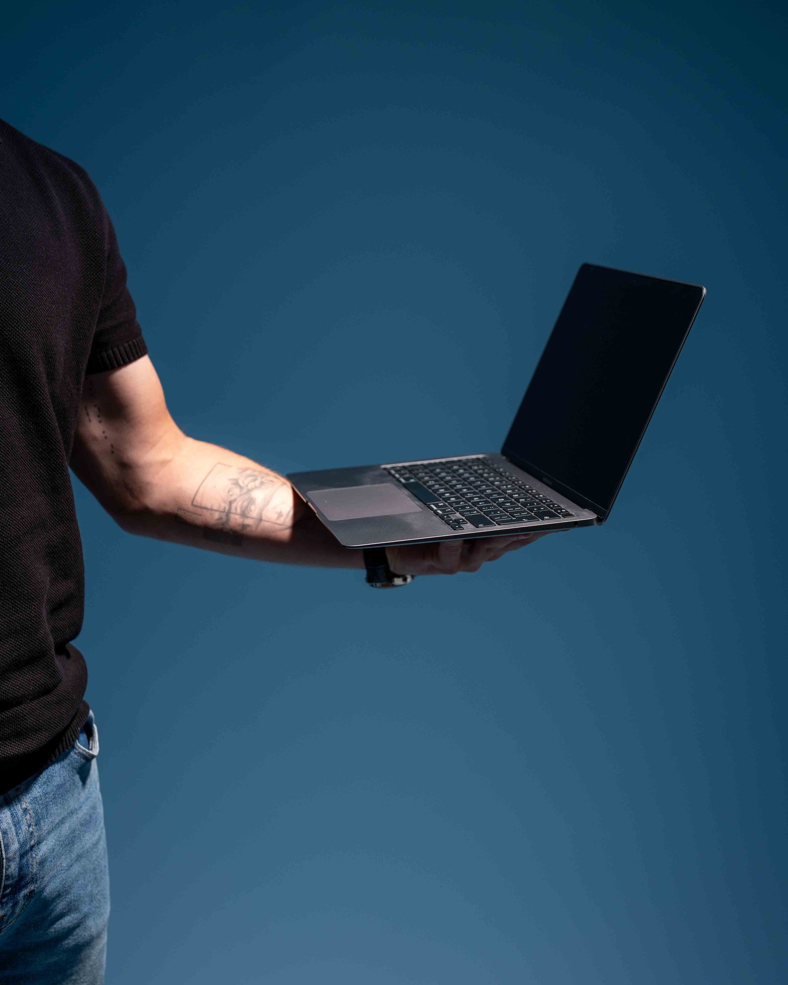 Laptop with hiring and recruitment software